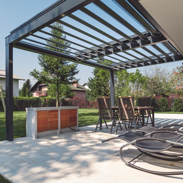 louvered pergola